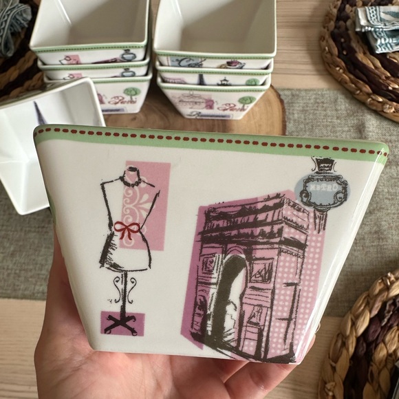 222 Fifth Fine China Appetizer Bowls - set of 8 - Picture 6 of 7